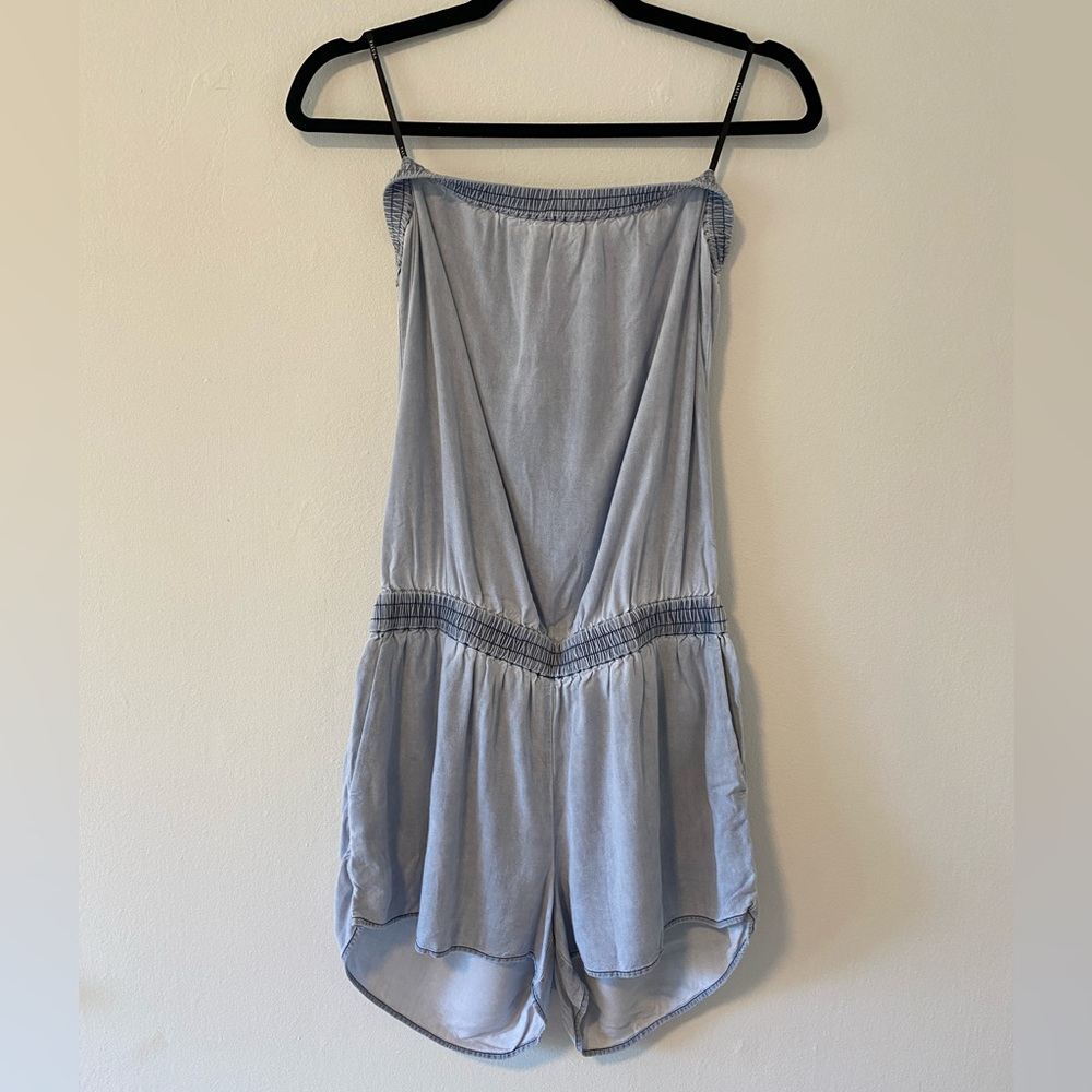 Talula Chambray tube romper